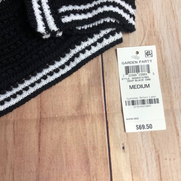 NWT CHARTER CLUB | Garden Party Black Cardigan Med - Picture 2 of 7